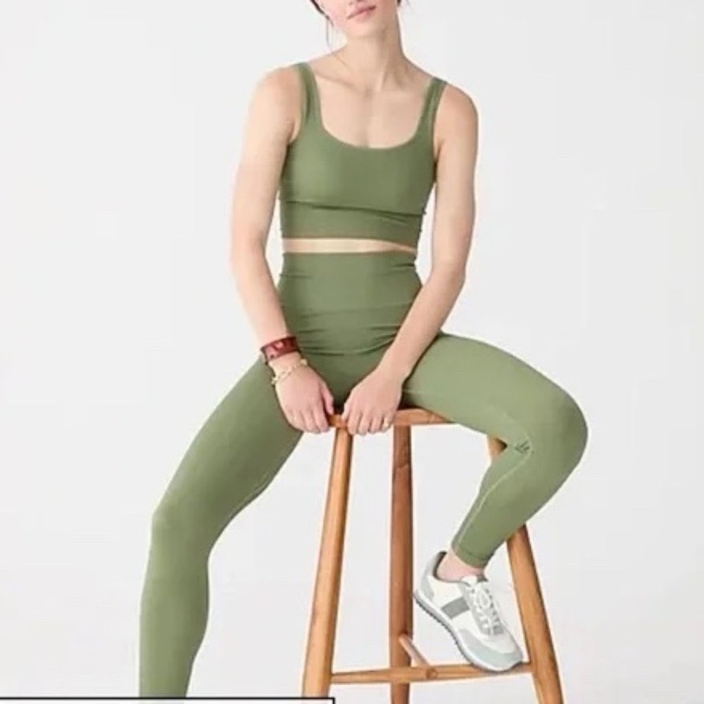 J Crew SculptStretch High-Rise Ribbed Leggings - Women's